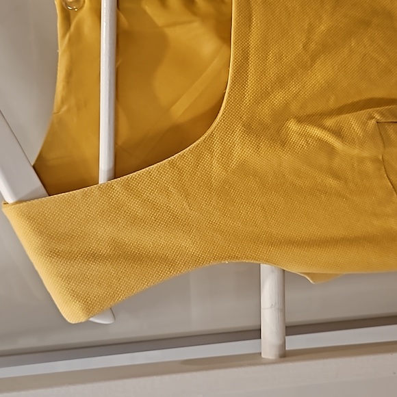 Heavy cotton yellow sleeveless dress. - Picture 3 of 3